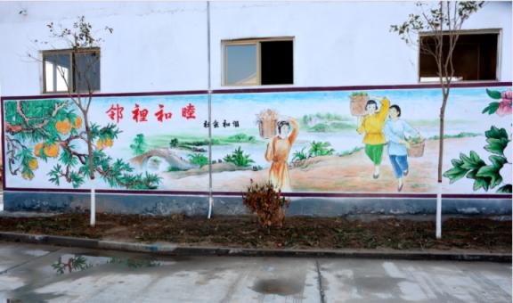 扶沟乡镇文化墙 乡风文明焕发新活力
